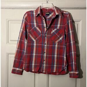 Ralph Lauren Women’s Rugby Plaid Button Up Shirt Size 6